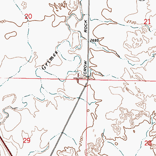 Topographic Map of Stone Shack (historical), MT