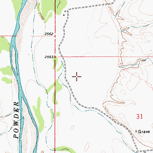 Topographic Map of Oneill (historical), MT