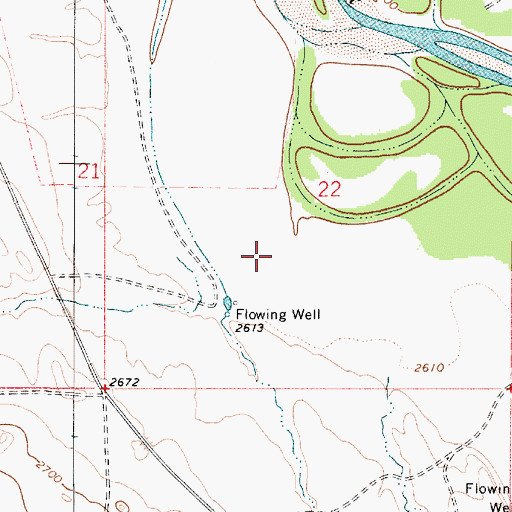 Topographic Map of Kimball Post Office (historical), MT