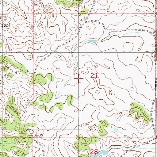 Topographic Map of Foundation Post Office (historical), MT