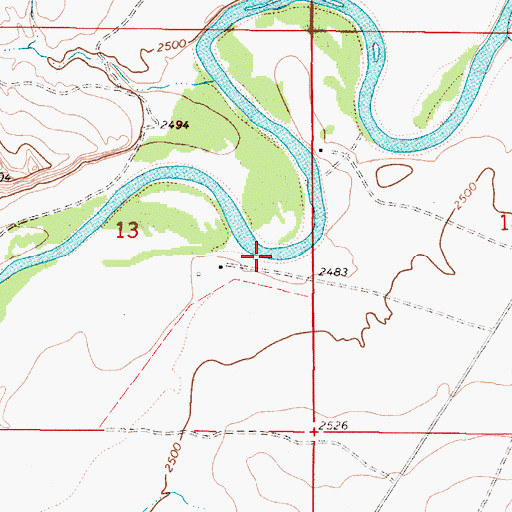 Topographic Map of Etna (historical), MT