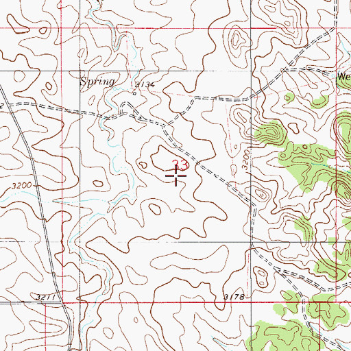 Topographic Map of Dragseth Post Office (historical), MT