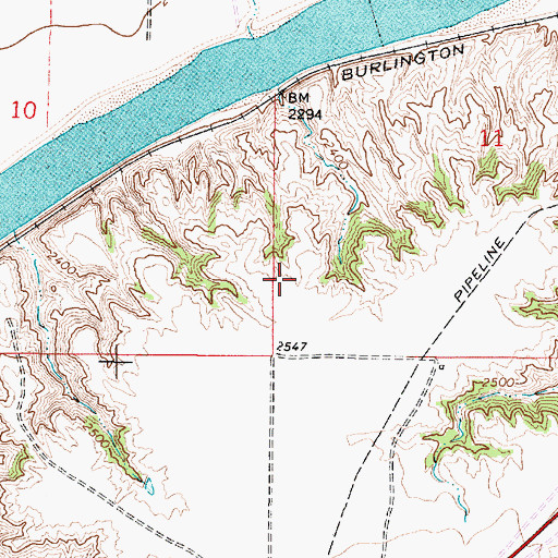 Topographic Map of Canyon Springs (historical), MT