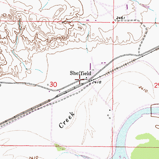 Topographic Map of Calabar School (historical), MT