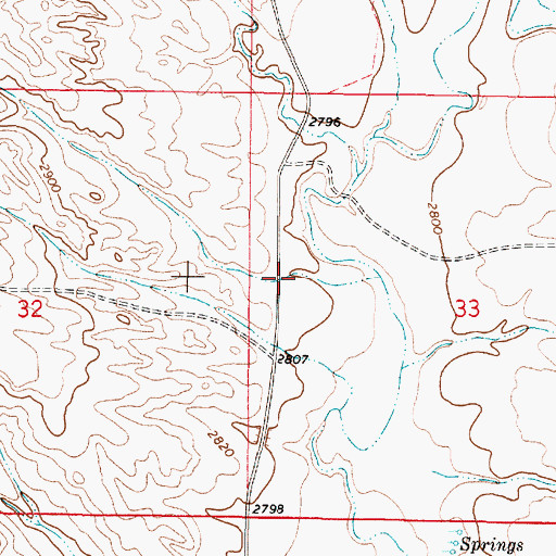 Topographic Map of Liberty School (historical), MT