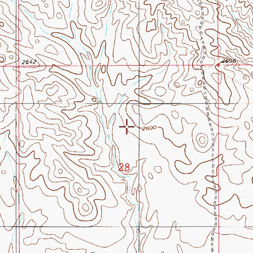 Topographic Map of Millison School (historical), MT