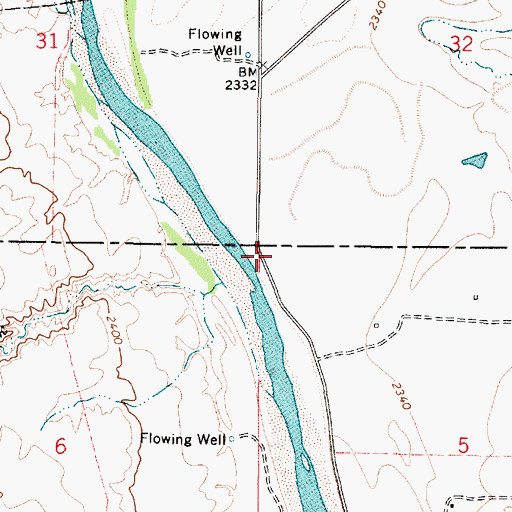 Topographic Map of Sutherland School (historical), MT