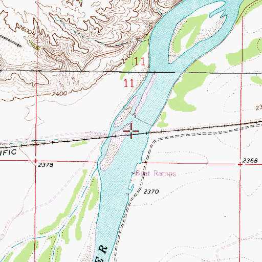 Topographic Map of Paragon Bridge, MT