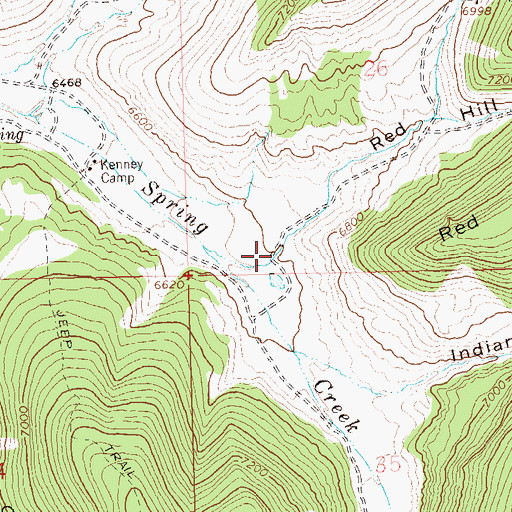 Topographic Map of Red Hill Gulch, CO