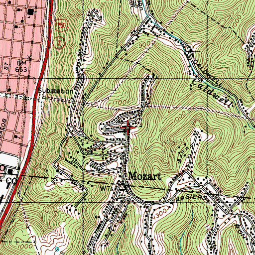 Topographic Map of Christ Lutheran Church, WV