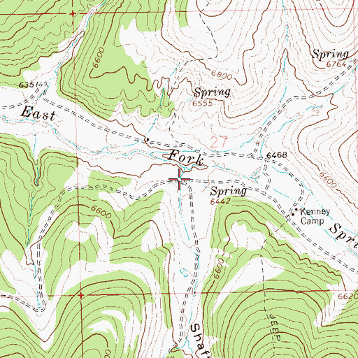 Topographic Map of Shaft Gulch, CO