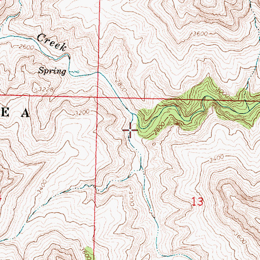 Topographic Map of Blue Mountain Canyon, AZ