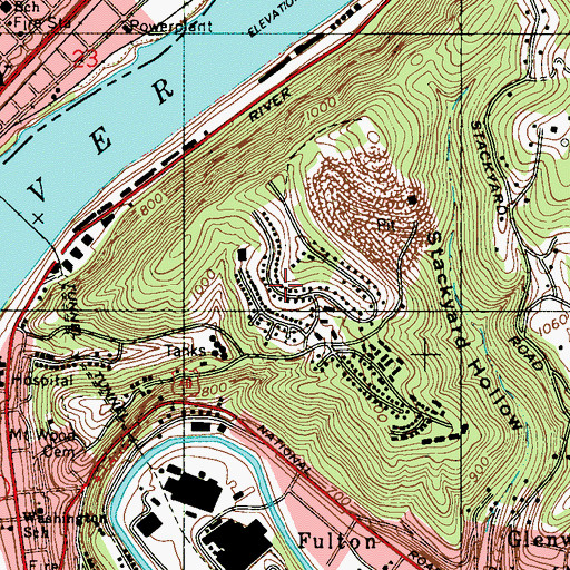 Topographic Map of North Park, WV