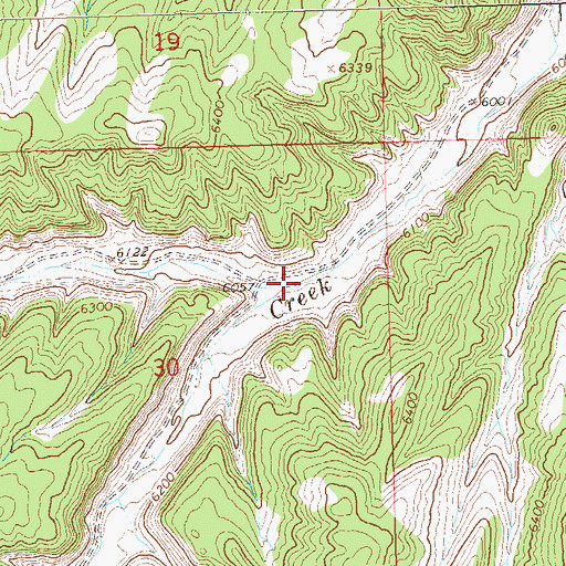 Topographic Map of North Fork Greasewood Creek, CO