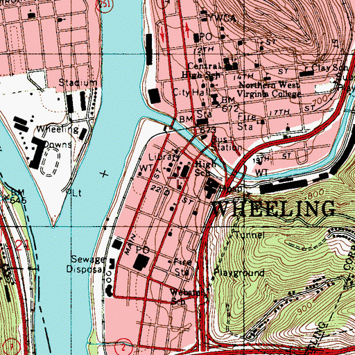Topographic Map of Saint Alphonsus Orphanage, WV