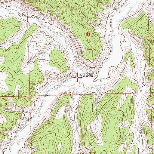 Topographic Map of North Barcus Creek, CO