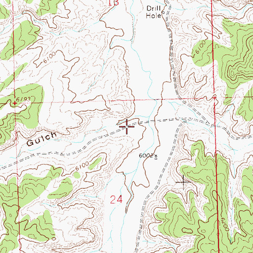Topographic Map of Pinto Gulch, CO