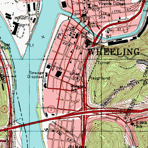 Topographic Map of Liberty Christian Church, WV