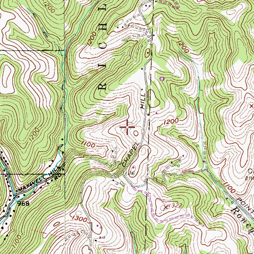 Topographic Map of Ohio County, WV