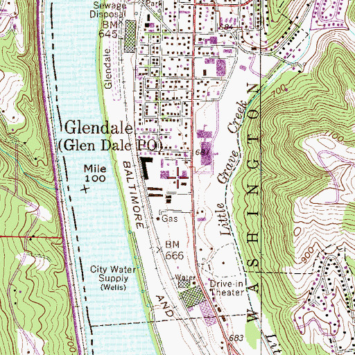 Topographic Map of Praise Christian Academy, WV