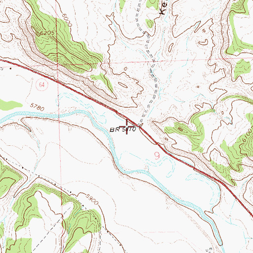 Topographic Map of Kellog Gulch, CO
