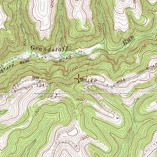 Topographic Map of Mount Union Presbyterian Church (historical), WV