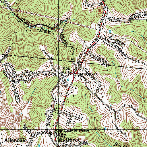 Topographic Map of Sunnyside School (historical), WV