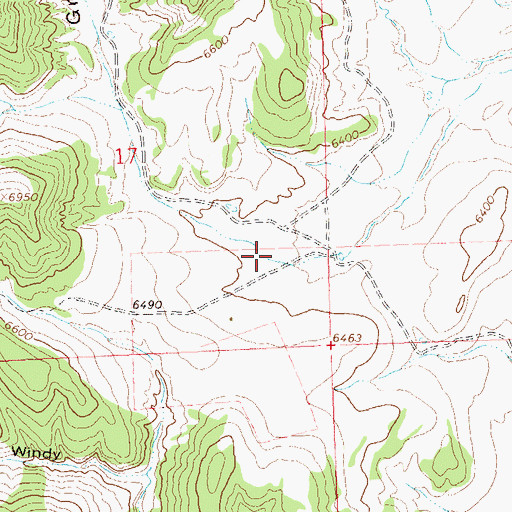Topographic Map of Grassy Gulch, CO