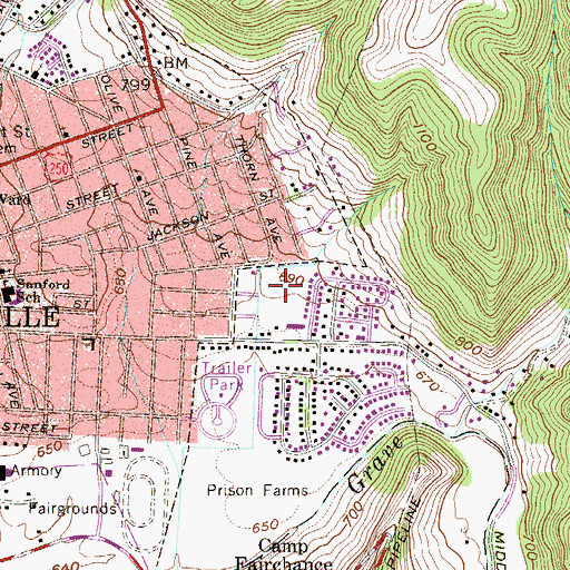 Topographic Map of McNinch Elementary School, WV
