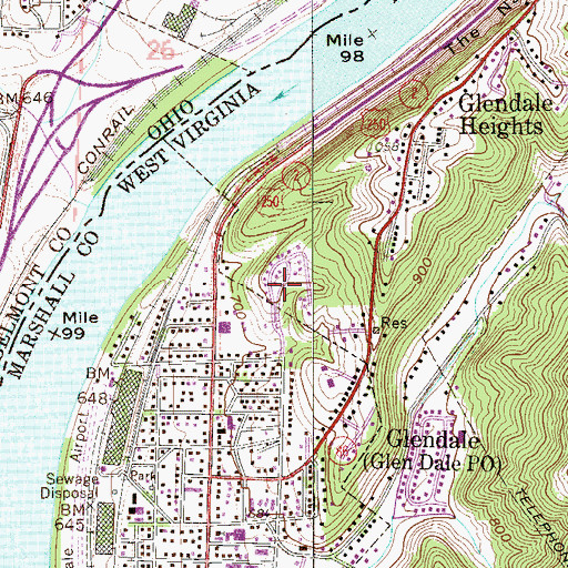 Topographic Map of Zitko Terrace, WV