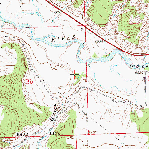 Topographic Map of Hay Gulch, CO