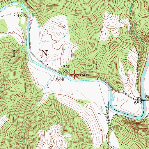 Topographic Map of Hall School (historical), WV