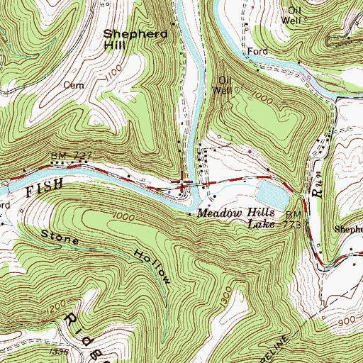Topographic Map of Hope School (historical), WV