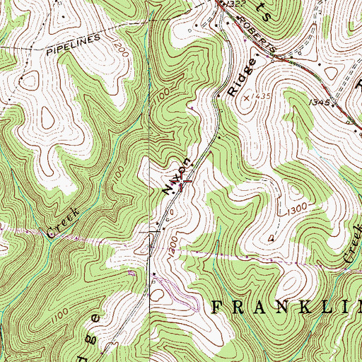 Topographic Map of Nixon School (historical), WV