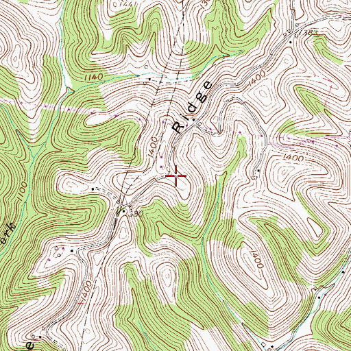 Topographic Map of Adaline School (historical), WV