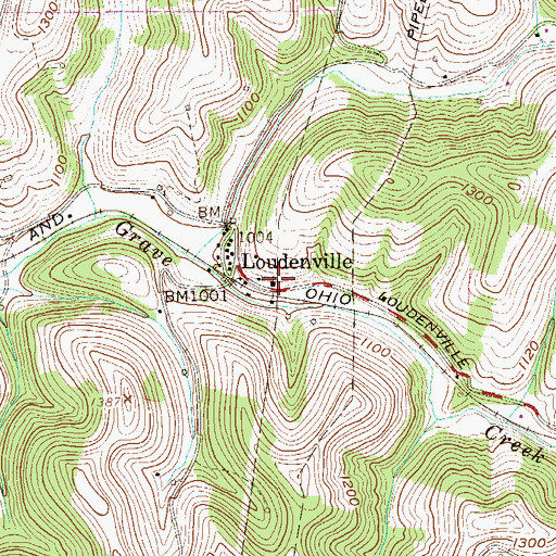 Topographic Map of Church of Christ, WV