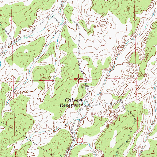 Topographic Map of Calvert Reservoir, CO