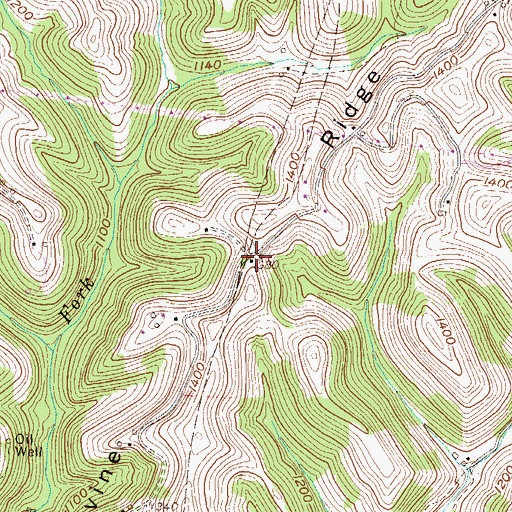 Topographic Map of Courtwright School (historical), WV