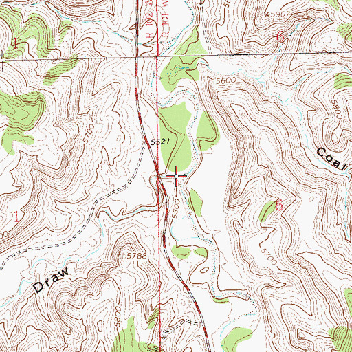 Topographic Map of Big Horse Draw, CO