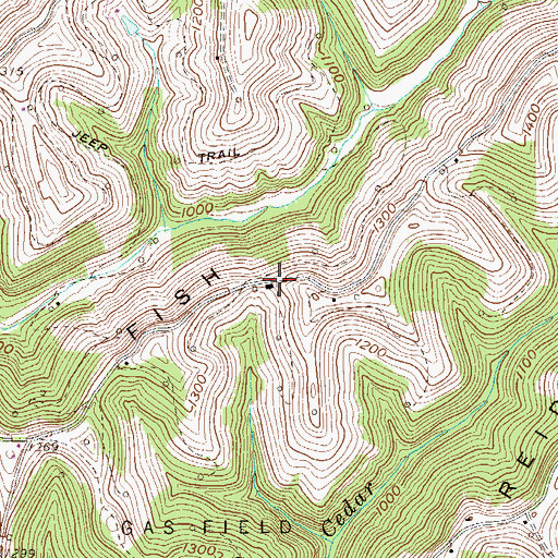 Topographic Map of McDonald School (historical), WV