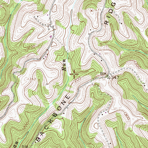 Topographic Map of Rockdale School (historical), WV
