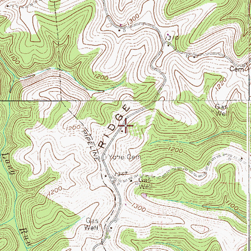 Topographic Map of Centennial School (historical), WV