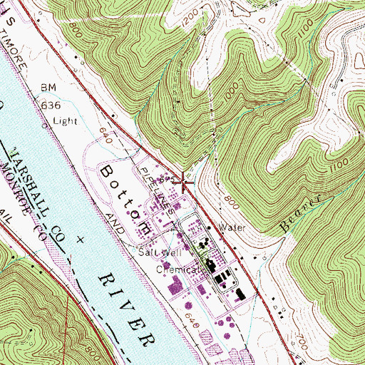 Topographic Map of Democracy School (historical), WV