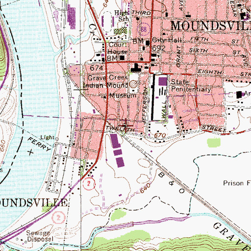 Topographic Map of Saints Peter and Paul Orthodox Church, WV