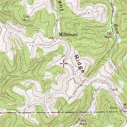 Topographic Map of Triumph School (historical), WV