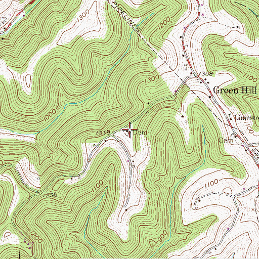 Topographic Map of Apostolic Christian Cemetery, WV