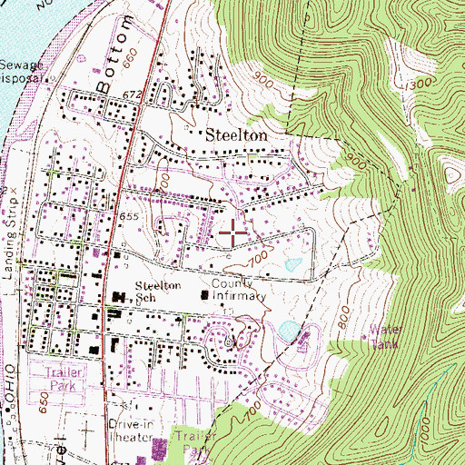 Topographic Map of The Church of Jesus Christ of Latter Day Saints, WV