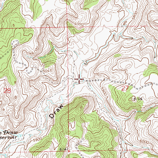 Topographic Map of Water Canyon, CO