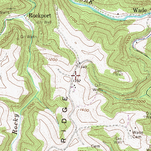 Topographic Map of Dewey School (historical), WV