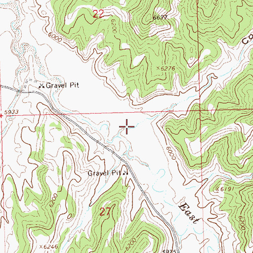 Topographic Map of Coal Draw, CO